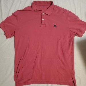 Express Pique Polo Red Short Sleeve Mens Large